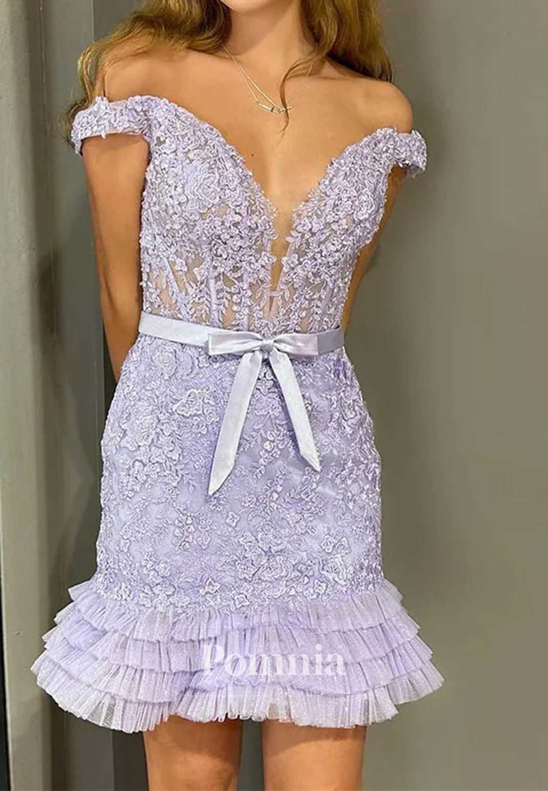 Lavender Sweetheart Sleeveless Short Homecoming Dress