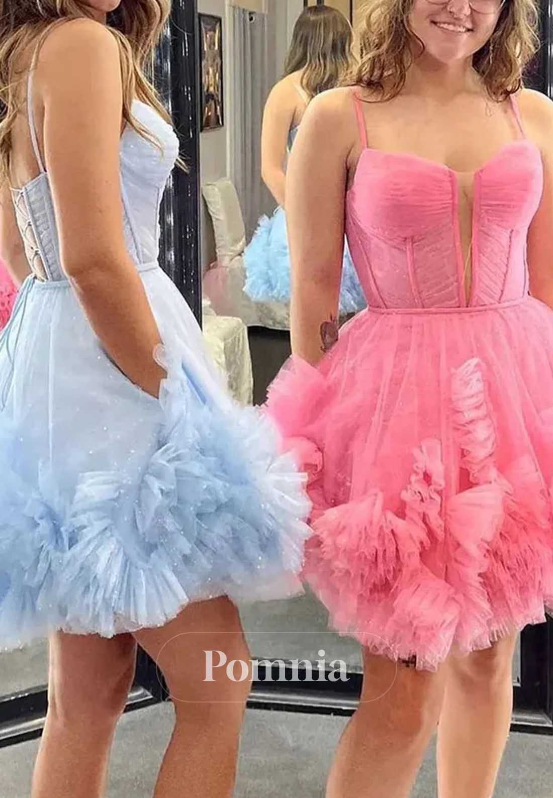 Charming A-Line Sweetheart Ruffles Homecoming Dress