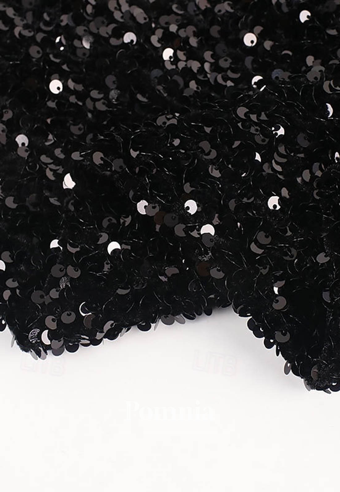 Elegant Silky Sleeve One Shoulder Formal Pocket Satin Sequined