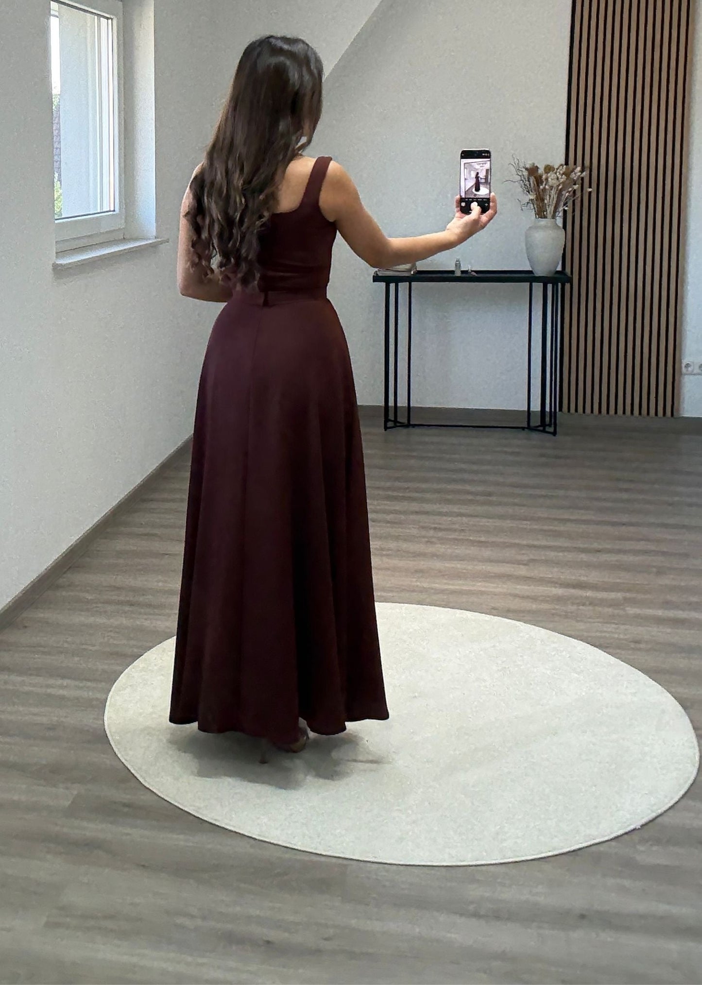 Beads Sweep Train Evening Dress