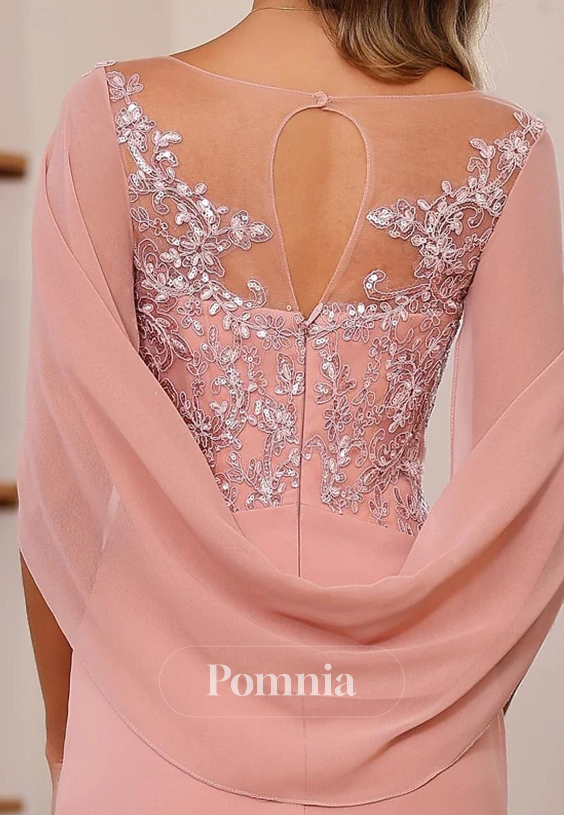 Mermaid Trumpet Beach Floor Length Sleeveless Mother of the Bride Dress