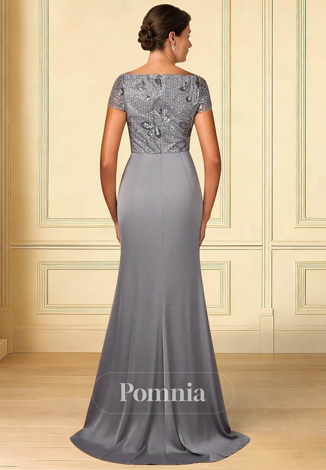 Mermaid Court Train Prom Dresses Evening Gown