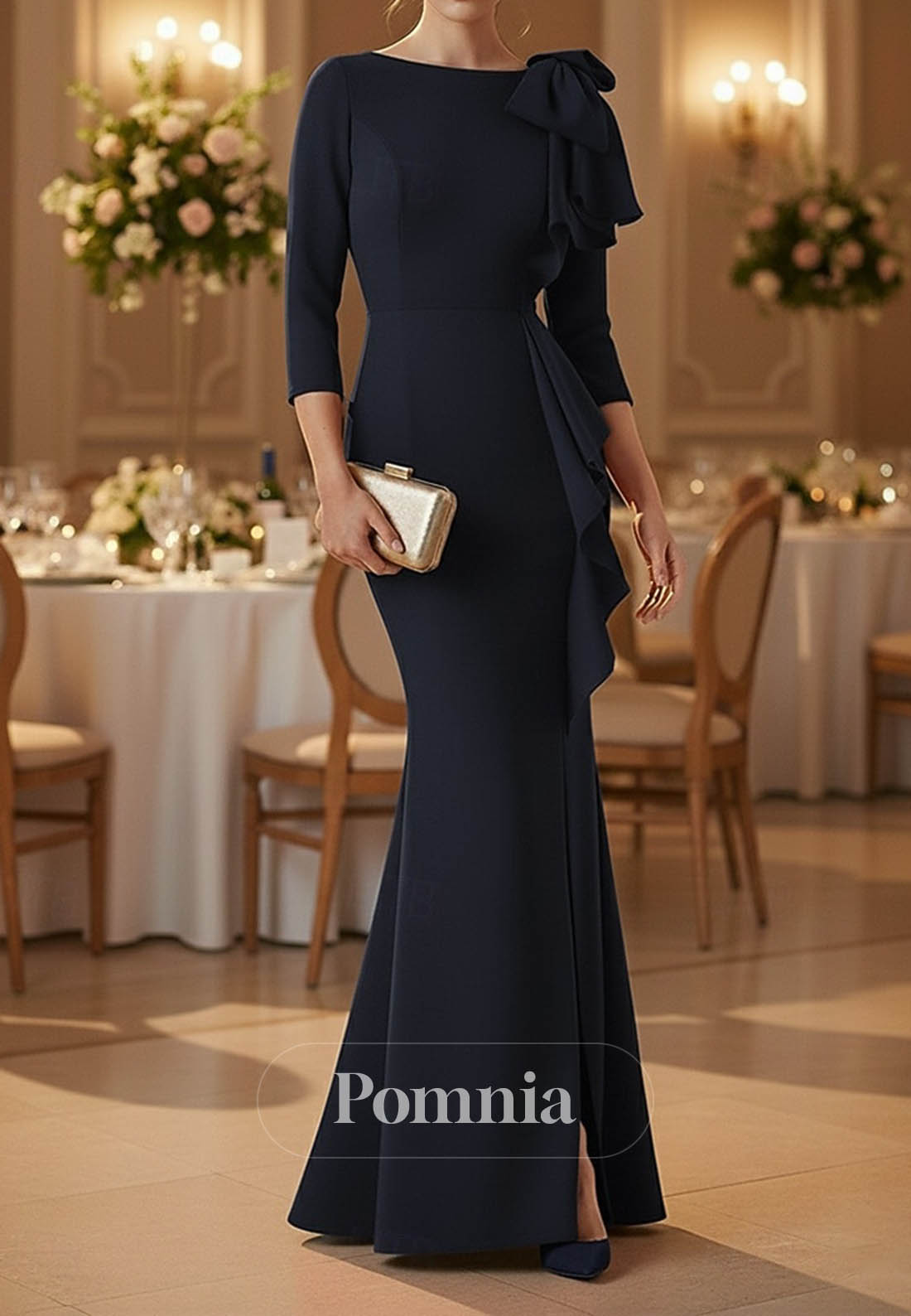 Mermaid Floor Length Evening Gown