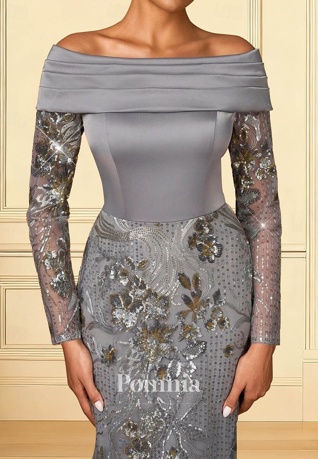 Mermaid Sweep Brush Train Prom Dress