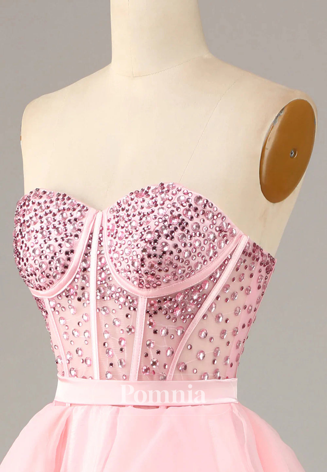 Princess A Line Sweetheart Black Corset Prom Dress with Beading