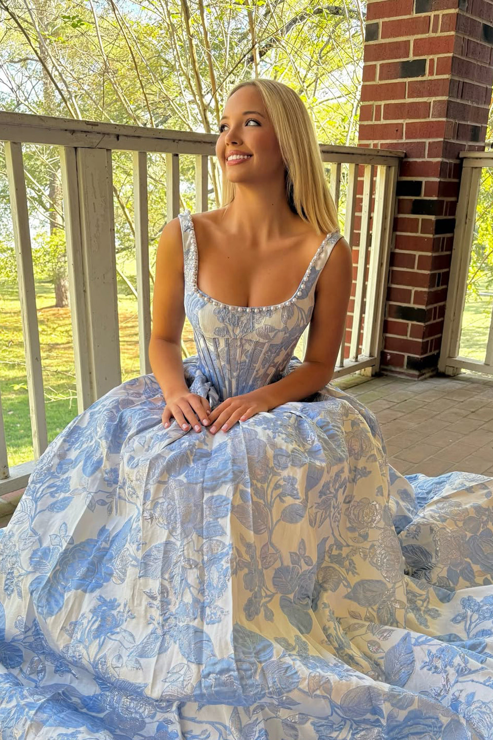 Gorgeous A Line Square Neck Lavender Satin Long Prom Dress