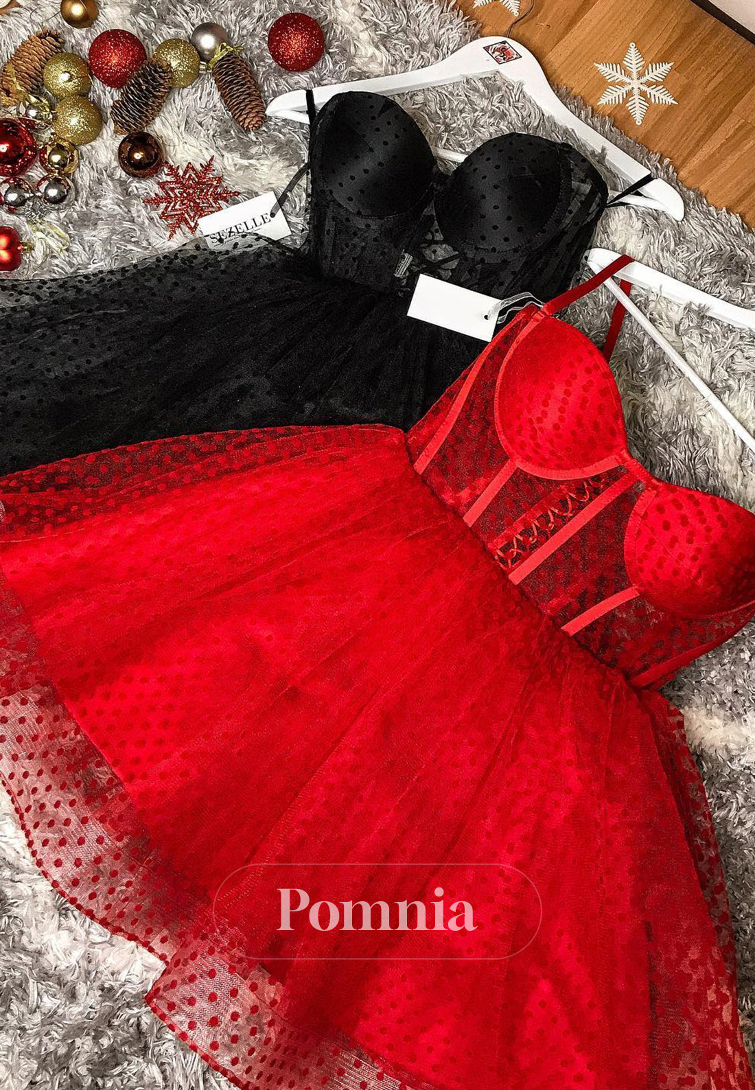 Simple Spaghetti Straps Sweetheart Corset Lace Homecoming Dress