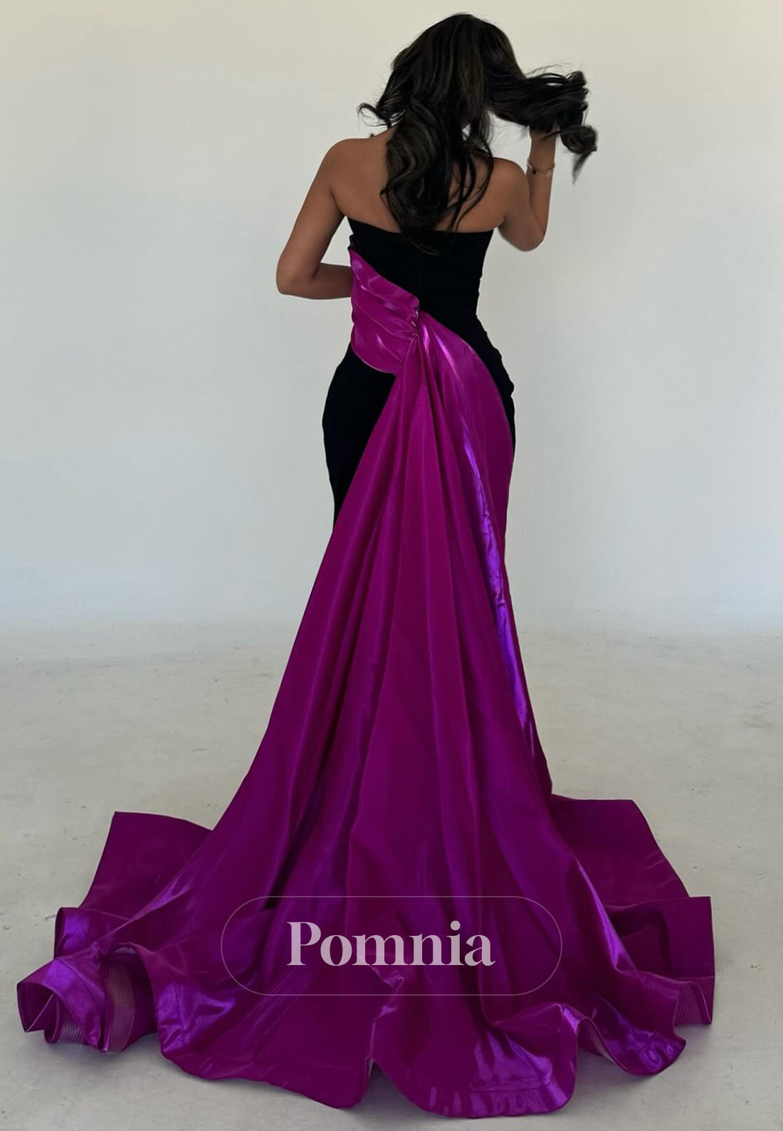 Simple A-Line Strapless Sleeveless Evening Dress