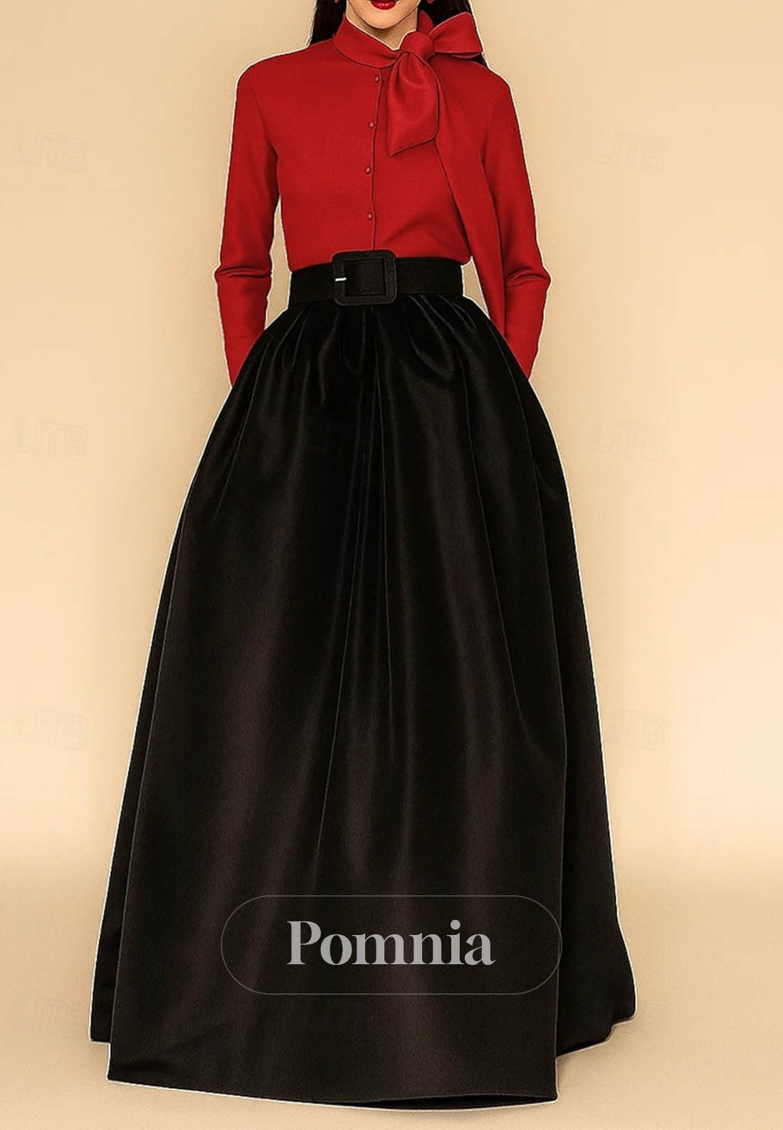 A-Line Floor Length Evening Gown Ball Gown