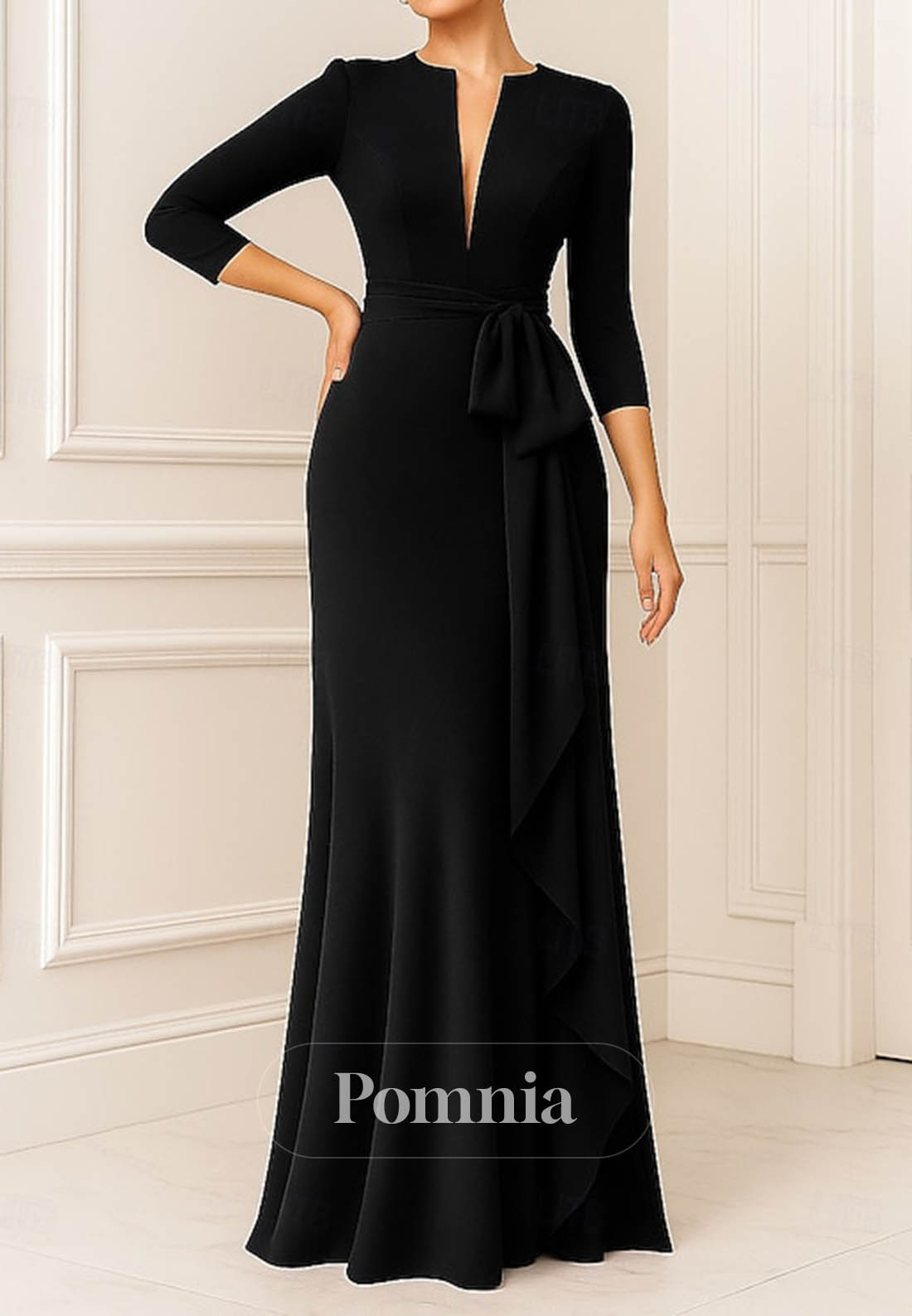 Column Floor Length Prom Dresses Evening Gown