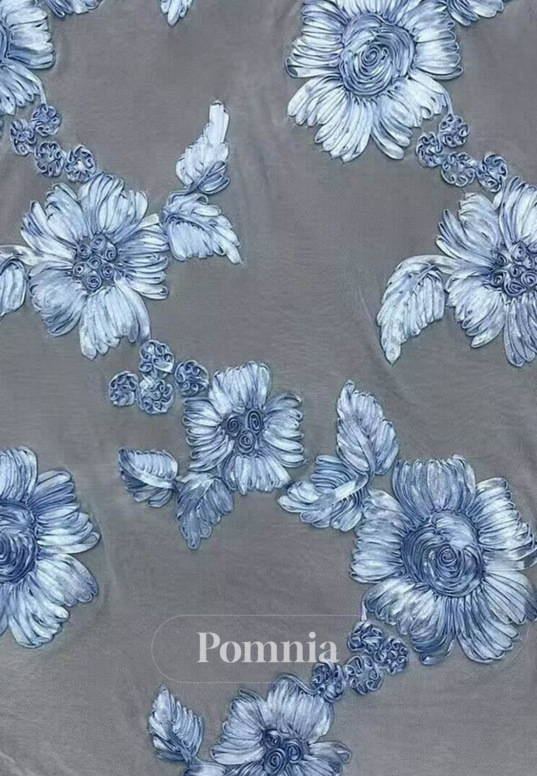 Black Long Sleeves Appliques Satin Evening Dress