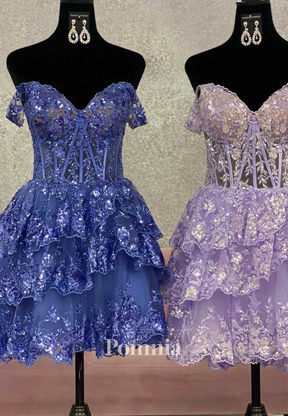 Charming Spaghetti Straps Sweetheart Ruffles Homecoming Dress