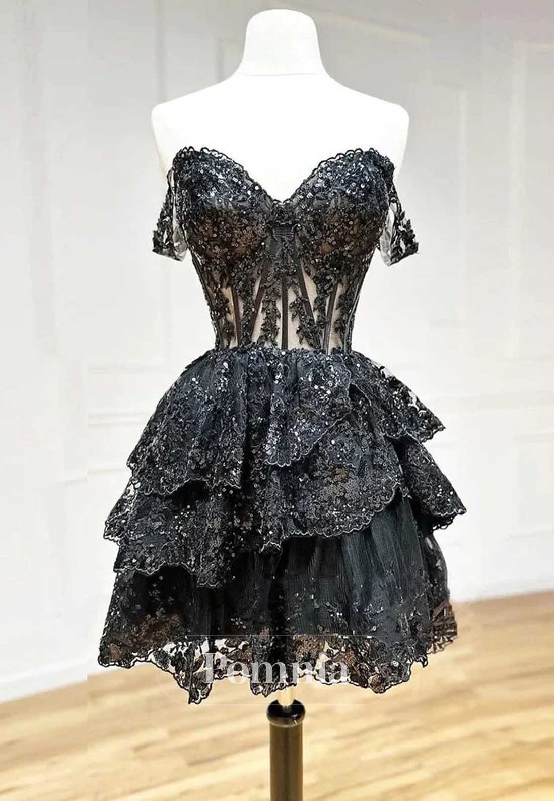 Charming Spaghetti Straps Sweetheart Ruffles Homecoming Dress