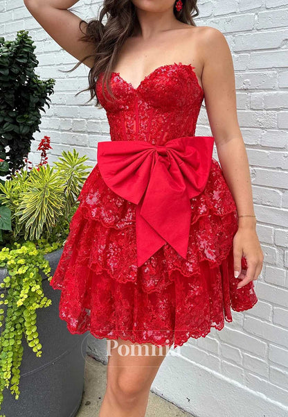Charming Sweetheart Sleeveless Lace Homecoming Dress