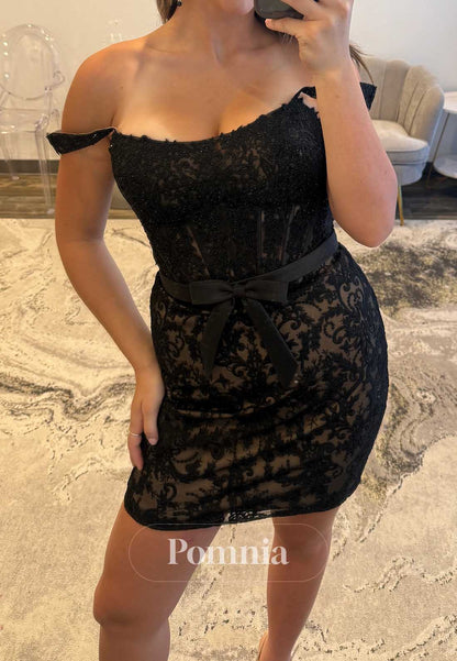 Charming Strapless Sleeveless Appliques Homecoming Dress