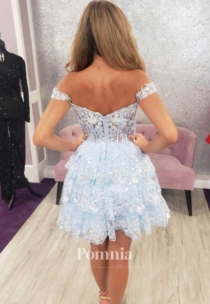 Charming Spaghetti Straps Sweetheart Ruffles Homecoming Dress