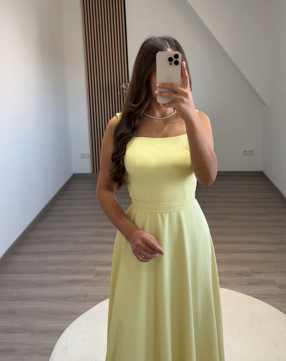 A-Line Strapless Sleeveless Beads Evening Dress