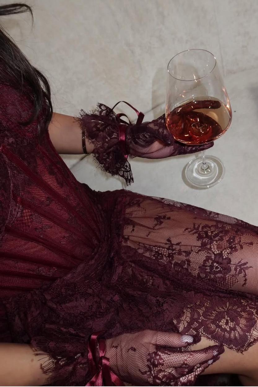 Strapless Sleeveless Long Mermaid Prom Dress With Split Lace