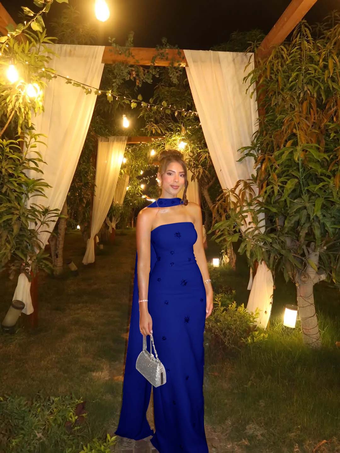 Strapless Sleeveless Long Mermaid Prom Dress With Ruffles