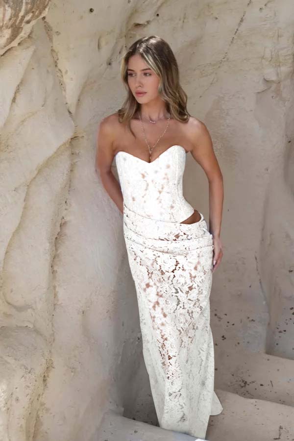 Sweetheart Strapless Sleeveless Long Mermaid Prom Dress With Pleated