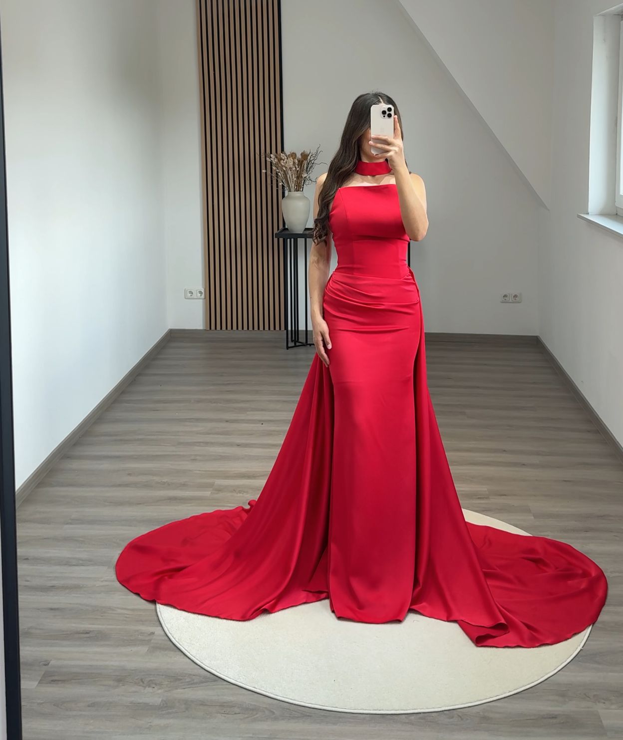 Charming A-Line Strapless Sleeveless Bowknot Evening Dress