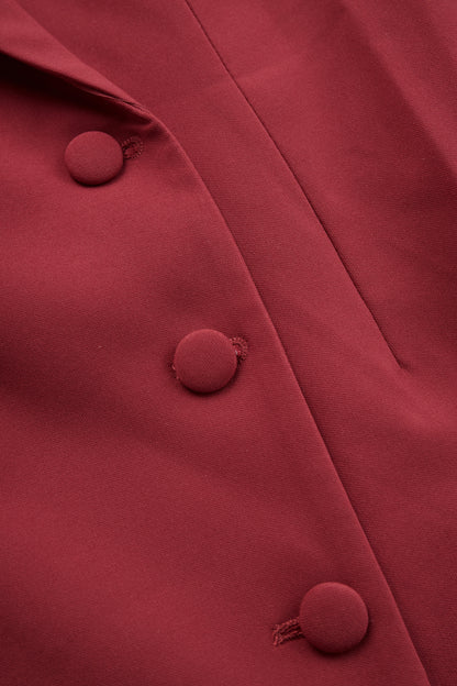 Elegant Tailored Blazer Midi Dress