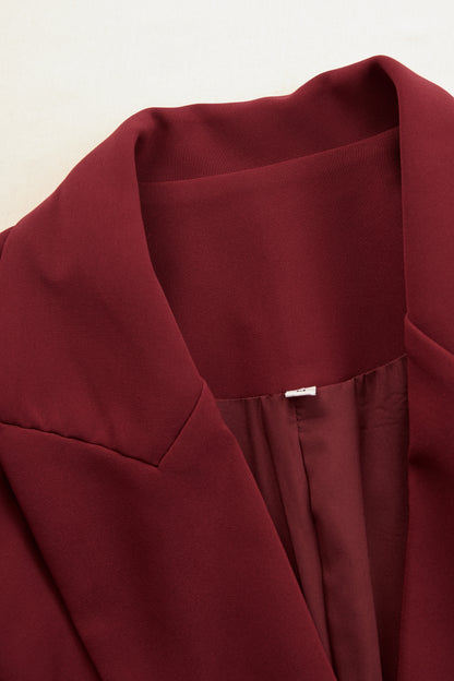 Elegant Tailored Blazer Midi Dress