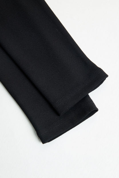 Elegant Tuxedo-Inspired Silver Slit Gown