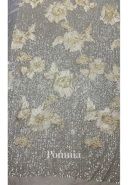 Elegant Long Sleeves V-Neck Floral Appliques Evening Dress