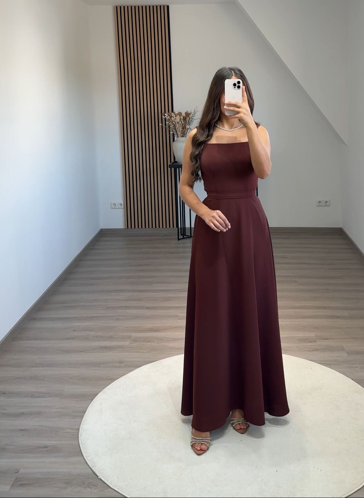 Beads Sweep Train Evening Dress