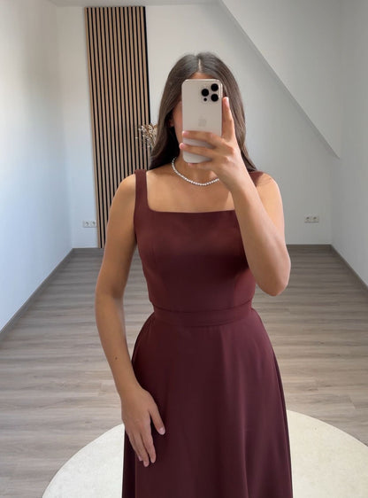 Beads Sweep Train Evening Dress