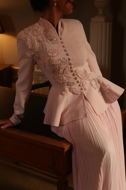 The Suit Soft Pink Evening Dress