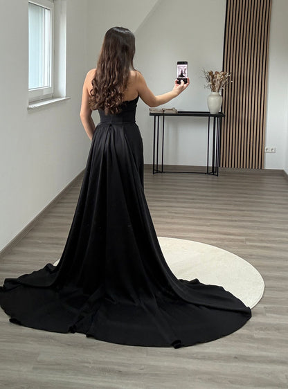 A-Line Floor Length Evening Gown Ball Gown