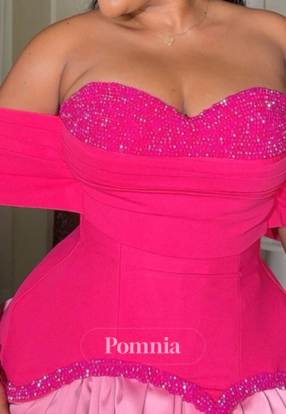 A-Line Sweetheart Sleeveless Mini Homecoming Dress