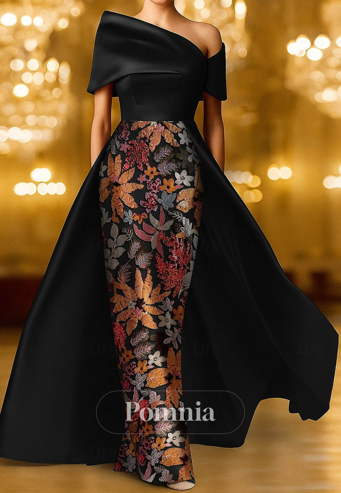 Formal Wedding Satin Lace with Glitter Sequins