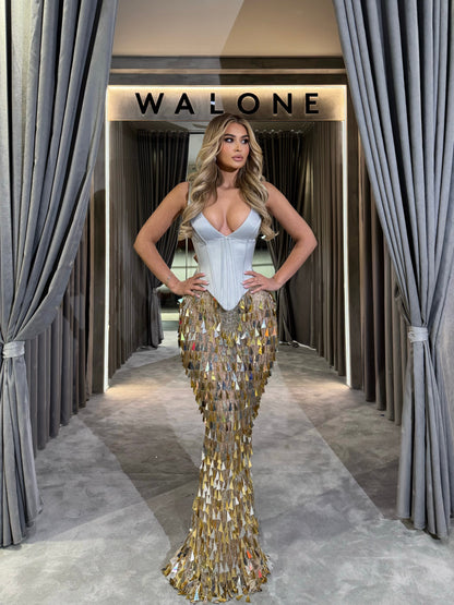 Golden Shard Corset Gown