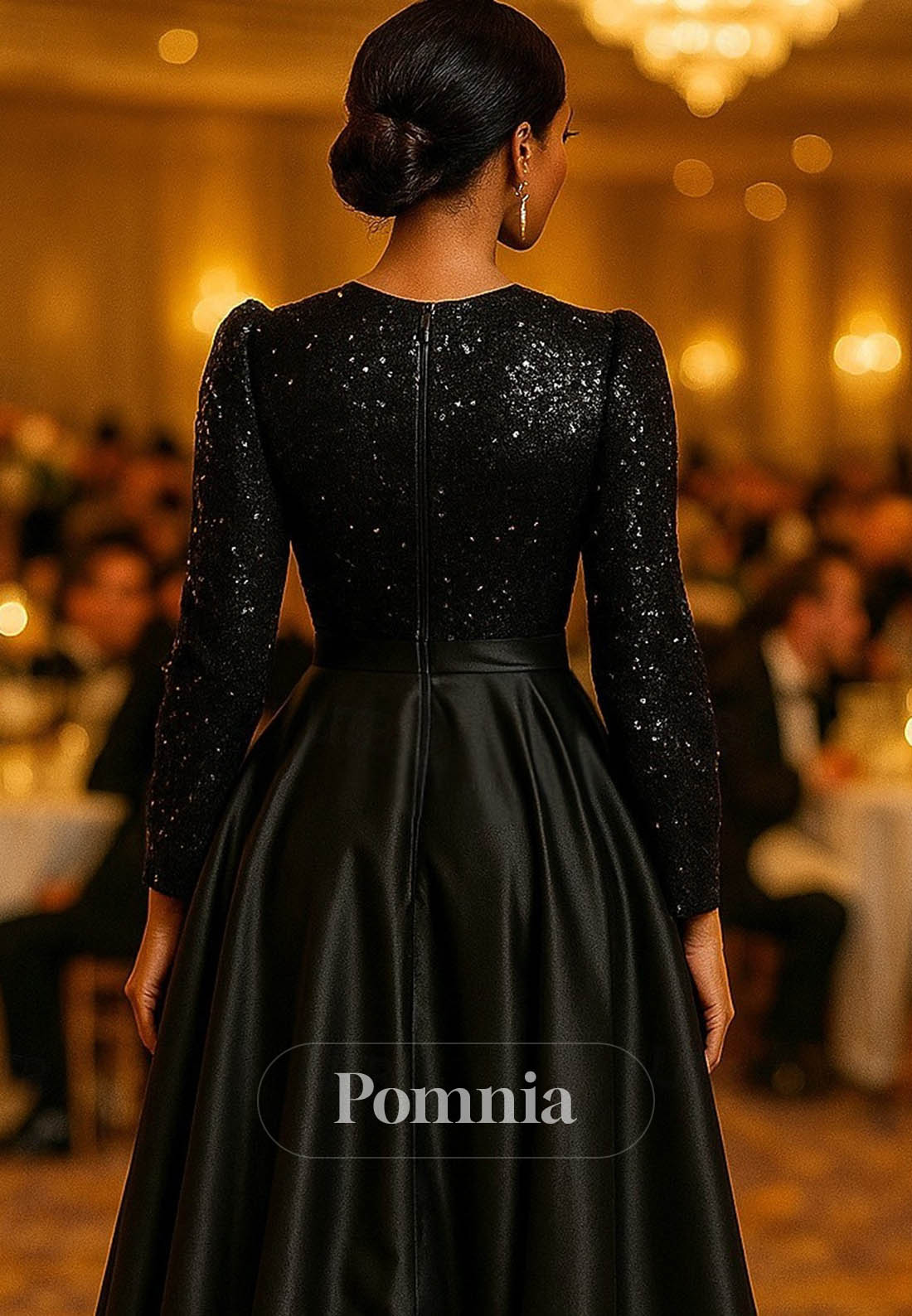 A-Line Asymmetrical Evening Gown