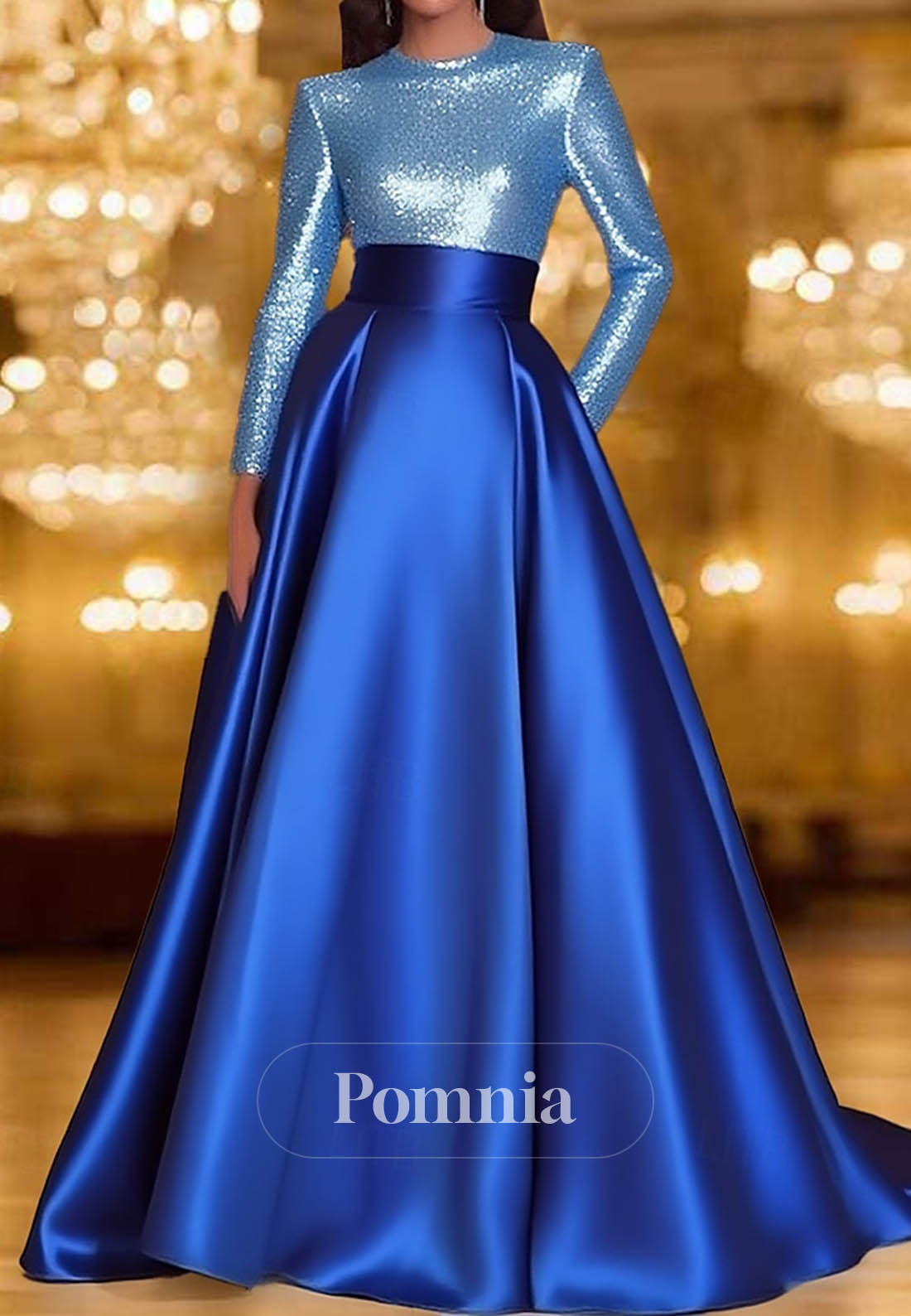 A-Line Floor Length Cocktail Dresses Evening Gown Ball Gown Formal Dress