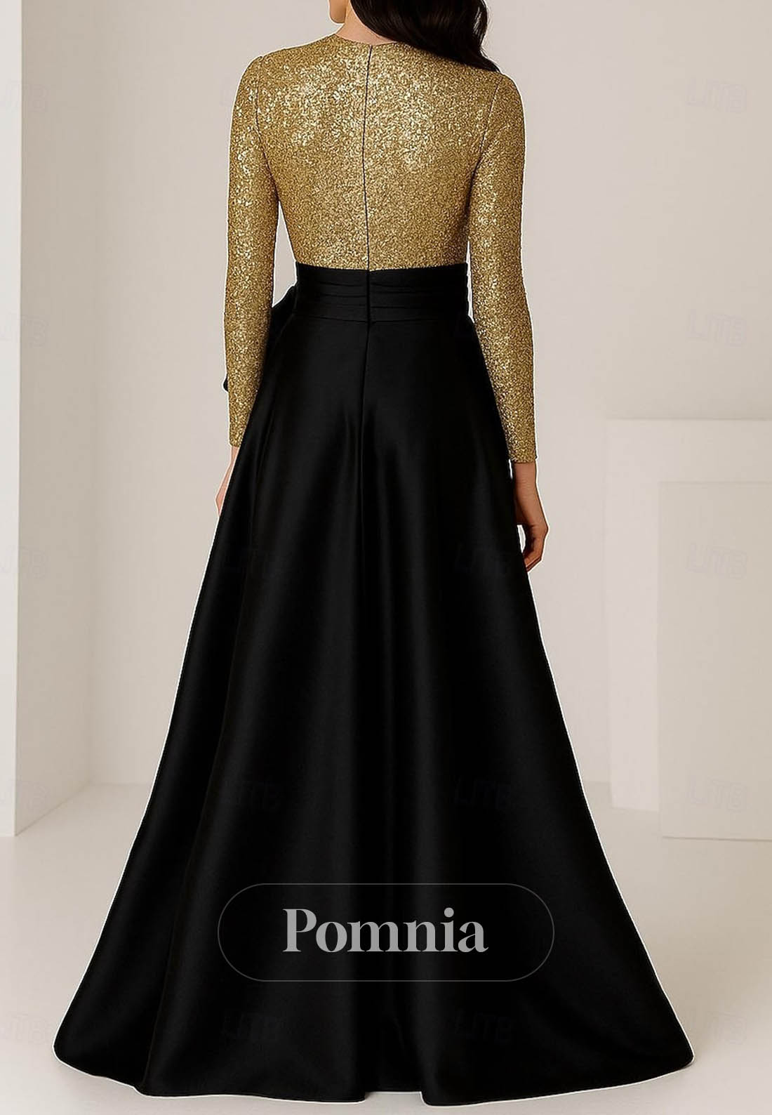 A-Line Floor Length Evening Gown Ball Gown Formal Dress