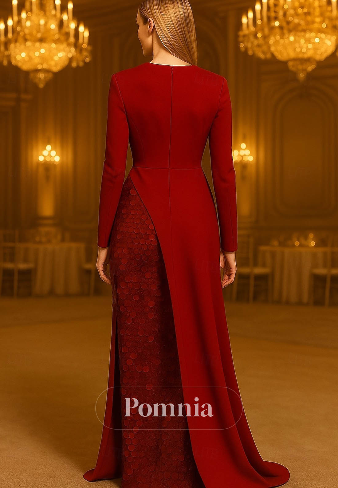 A-Line Floor Length Evening Gown Ball Gown