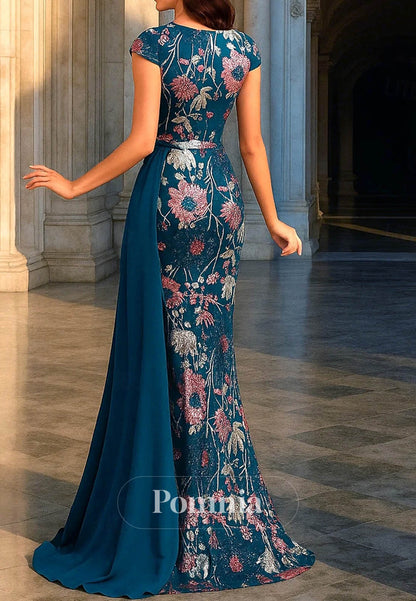 Luxurious Polyester Mother of the Bride Dress with Beading