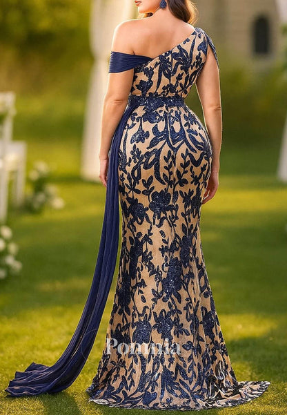 Elegant Party Plus Size Sleeveless Off Shoulder Evening Dress