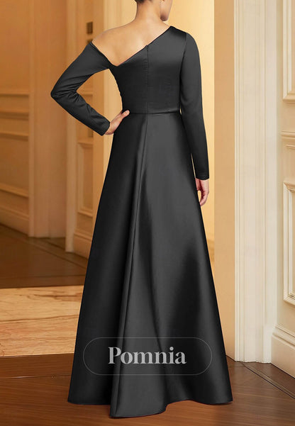 Overskirt Glittering Celebrity Style Long Sleeve Formal Dress
