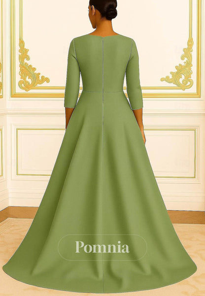 A-Line Sheath Floor Length Evening Gown Ball Gown