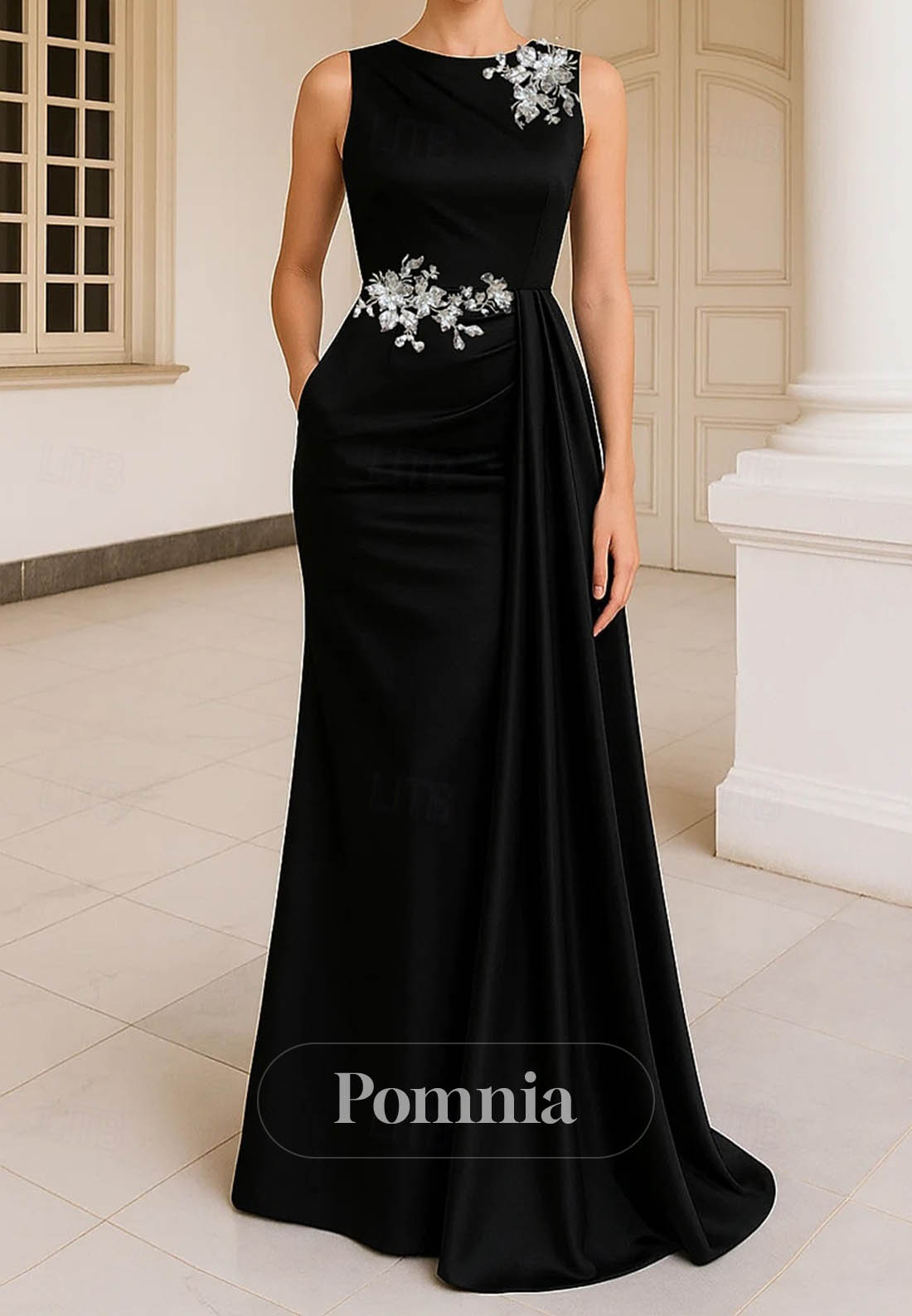 Ball Gown A-Line Floor Length Evening Gown