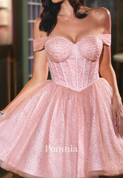 Blushing Pink Sweetheart Sleeveless A-Line Homecoming Dress