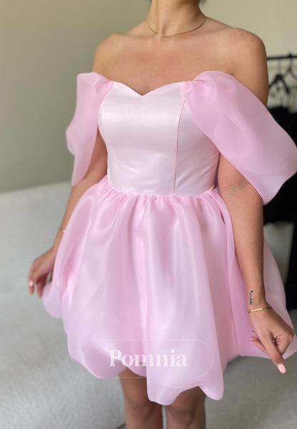 Blushing Pink Sweetheart Sleeveless A-Line Short Homecoming Dress