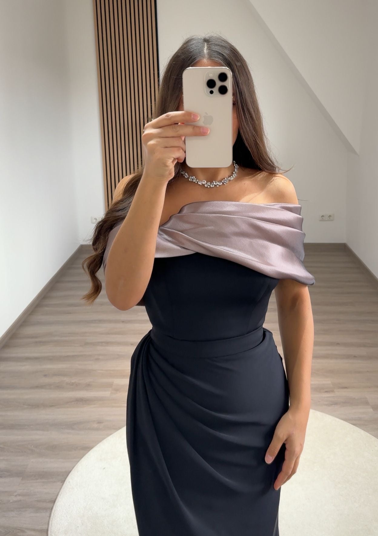 Halter Sleeveless Slit Ruched Evening Dress