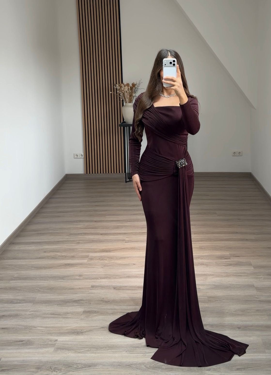 Charming Spaghetti Straps Scoop Appliques Evening Dress