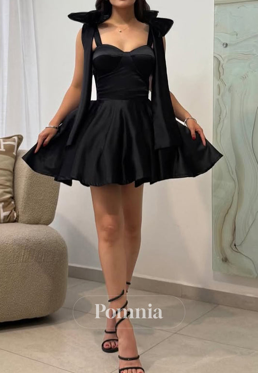 Charming A-Line Bowknot Sweetheart Short Homecoming Dress